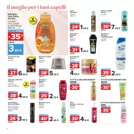 Volantino Carrefour Pagina 30: Colorazione Olia Garnier €6,99, Siero Keratin o Luminous Sunsilk €4,19