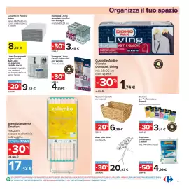Volantino Carrefour Pagina 37: Domopak Living Scatola in Cartone con Maniglie €3,49, Cesto intrecciato con manici €6,39