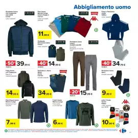 Volantino Carrefour Pagina 43: Polo Uomo Manica Lunga Coveri, Kappa o Carrera €11,99, Felpa o Pantalone Uomo €34,79