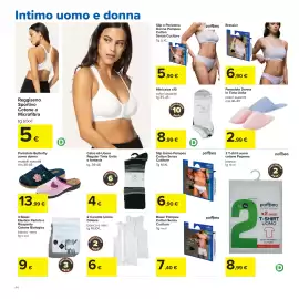 Volantino Carrefour Pagina 44: Calze Uomo Basic €4,00, Pantofole Butterfly €13,99