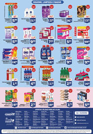 Encarte Cometa Supermercados Página 4: Lava roupas líquido dragão €18,99, Limpador multiuso veja €4,99