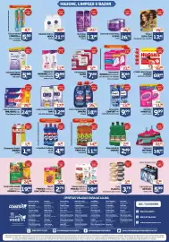 Encarte Cometa Supermercados Página 4: Lava roupas líquido dragão €18,99, Limpador multiuso veja €4,99