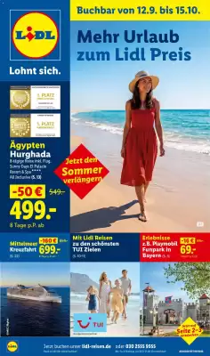 Lidl Reisen Prospekt (gültig bis 15-10)