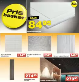 Bauhaus tilbudsavis uge 37 Side 11: Troldtekt akustikplade v-line €254,95, Huntonit loftpanel Symfoni €249,95