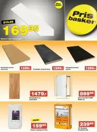 Bauhaus tilbudsavis uge 37 Side 12: Bordplade laminat stone oak €1.299,00, Bordplade laminat black €1.299,00