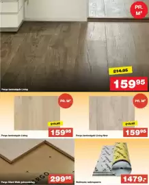 Bauhaus tilbudsavis uge 37 Side 20: Pergo laminatgulv Living New €159,95, Wallmann radonspærre €1.479,00
