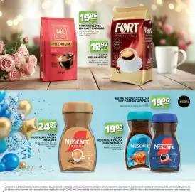 Stokrotka gazetka Strona 2: Kawa rozpuszczalna Nescafé Crema €24,99, Kawa mielona MK Café Premium €19,96