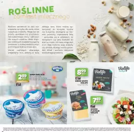 Stokrotka gazetka Strona 24: Greek White Violife €8,99, Serek naturalny Bieluch €2,89