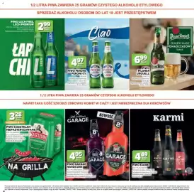 Stokrotka gazetka Strona 28: Piwo Lech Premium €2,99, Piwo Peroni €4,97