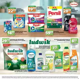 Stokrotka gazetka Strona 37: Płyn uniwersalny mydło marsylskie Ludwik €7,75, Płyn do prania Perwoll Color €28,99