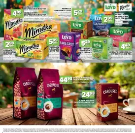 Stokrotka gazetka Strona 4: Herbata ekspresowa owocowa Loyd Tea €4,49, Kawa mielona Carousel Daily Cup classic €24,98