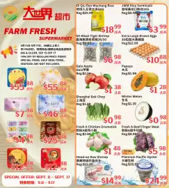 Farm Fresh Supermarket flyer week 37 Page 1: Fresh A Chicken Drumstick €1,48, Fresh A Beef Finger Meat €5,98