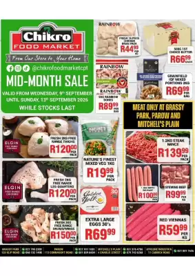 Chikro Food Market catalogue (valid until 13-09)