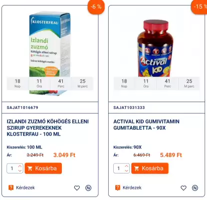 Kígyó Patika akciós újság (érvényes eddig: 21-09)