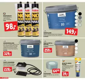 Jem & fix tilbudsavis uge 38 Side 10: Luxi vådrumsmaling €329,00, Luxi vægmaling €149,00