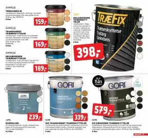 Jem & fix tilbudsavis uge 38 Side 15: Gori transparent træbeskyttelse €339,00, Gori dækkende træbeskyttelse €579,00