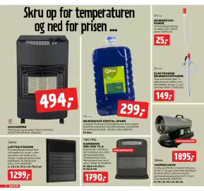Jem & fix tilbudsavis uge 38 Side 2: Tectro kaminovn sre 1330 tc-2 €1.790,00, Grad luftsolfanger €1.299,00