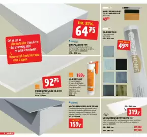 Jem & fix tilbudsavis uge 38 Side 6: Gyproc Vådrumsgipsplade 13 mm €159,00, Nordic Home monteringssæt til klæbefolie €49,95