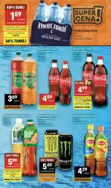 Delikatesy Centrum gazetka tydzień 38 Strona 34: Napój Coca-Cola, Fanta, Sprite €4,89, Napój niegazowany Hellena €3,69