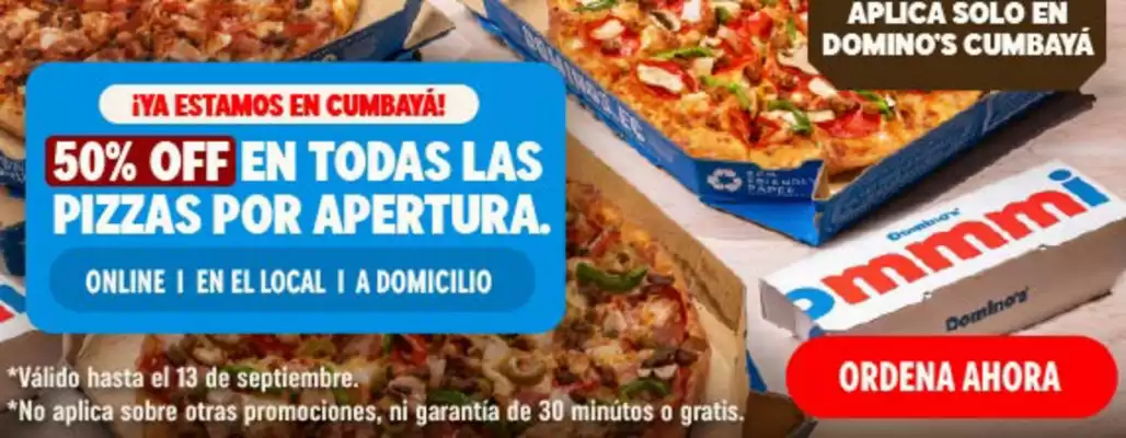 Domino's Pizza (válido hasta 15-09)