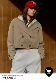 Bershka gazetka tydzień 37 Strona 2: Krótki trencz z zakładkami Bershka €179,00