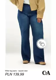 C&A gazetka tydzień 37 Strona 7: Wide leg jeans - wysoki stan €139,99