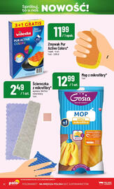 Polomarket gazetka Strona 12: Mop z mikrofibry Gosia €12,99, Zmywak Pur Active Colors Vileda €11,99