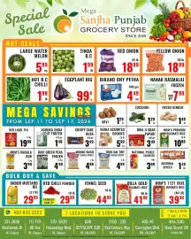 Mega Sanjha Punjab Grocery Store flyer week 37 Page 1