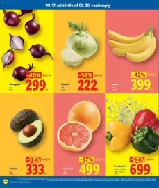 Lidl akciós újság Oldal 2: Karalábé €222,00, Avokádó €333,00