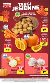 Carrefour gazetka tydzień 38 Strona 8: Polska cebula CARREFOUR €1,99, Polska marchew CARREFOUR €1,99