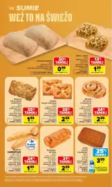 Carrefour gazetka tydzień 38 Strona 5: BUŁKA Z DYNIĄ €1,29, Ciabatta pszenna €0,99