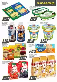 Słoneczko gazetka Strona 2: Zupa pomidorowa Winiary €2,39, Serek śmietankowy z ziołami Łaciaty €3,49