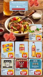 REWE DE tilbudsavis uge 38 Side 17: Paulaner Weißbier oder Münchner Hell €13,99, Warsteiner Pils €10,99