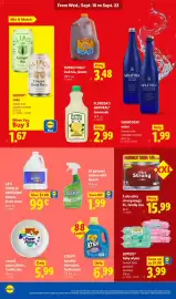 Lidl weekly ad week 38 Page 16: La's totally awesome bleach, fresh scent €0,99, Coated paper plates, family size €5,99