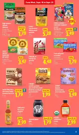 Lidl weekly ad week 38 Page 9: Fruit and grain cereal bar €1,79, Special k red berries granola €4,48