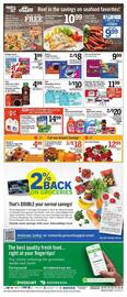 Price Chopper weekly ad week 38 Page 10: Large Snow Crab Clusters €9,99, Dozen-Rose Bouquet €12,99