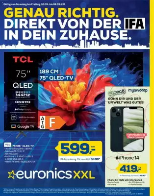 Euronics XXL Prospekt (gültig bis 18-09)