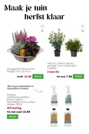 Intratuin folder week 38 Pagina 4: Intratuin onderhoudsmiddelen €15,99, Arrangement Pink Autumn €12,99