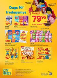 City Gross reklamblad vecka 39 Sida 14: Olw Dippmix €25,00, Olw chips cheez €99,00