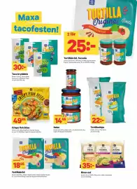 City Gross reklamblad vecka 39 Sida 10: Texmex crispy fish bites €49,95, Garant tortillabröd €18,95