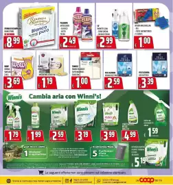 Volantino Coop Pagina 20: Wow! Bobina smisurata €3,69, Clendy panno maxidry microfibra €1,19