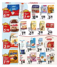 Volantino Coop Pagina 8: Mulino Bianco Tegolino €2,99, Mulino Bianco il cornetto classico €2,29