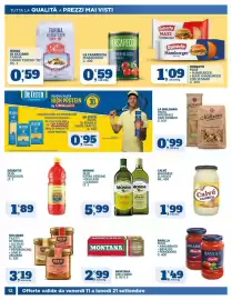 Volantino Sigma Pagina 12: Monini olio extra vergine classico €5,99, La Molisana pasta integrale €0,99