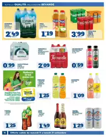 Volantino Sigma Pagina 16: Acqua effervescente naturale Ferrarelle €2,09, Leffe birra blonde rouge €1,49