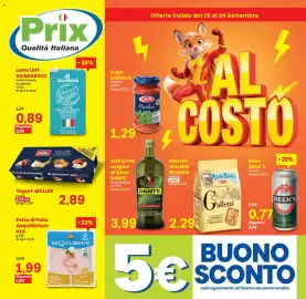 Volantino Prix Quality Pagina 1: Biscotti Mulino Bianco Galletti €2,29, Birra Beck's €0,77
