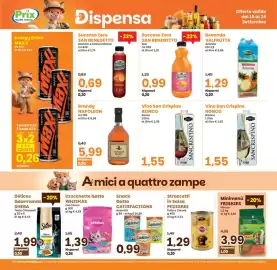 Volantino Prix Quality Pagina 19: Snack Gatto Catisfactions €0,99, Brandy Napoleon €5,99