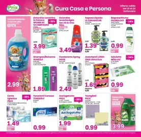 Volantino Prix Quality Pagina 20: Detersivo lavastoviglie Gel All in One Pril €3,49, Asciugatutto Prix €1,99