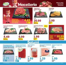 Volantino Prix Quality Pagina 8: Tagliata di Bovino Adulto €20,99, Salsiccia di Suino €1,99