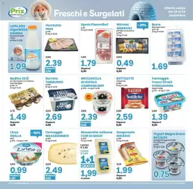 Volantino Prix Quality Pagina 9: Mozzarella Julienne Fior di Maso €1,99, Speck Fiammiferi €1,79