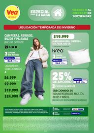 Catálogo Supermercados Vea semana 37 Página 8: Camperas, abrigos, buzos y pijamas €24.999,00